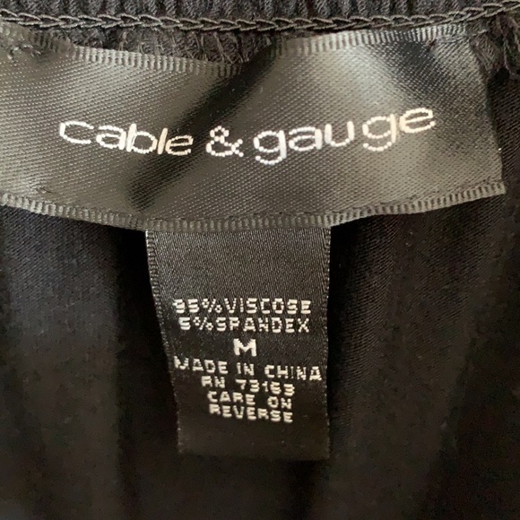 Black Top (On or Off Shoulder) with 3/4 Sleeves - Picture 3 of 4